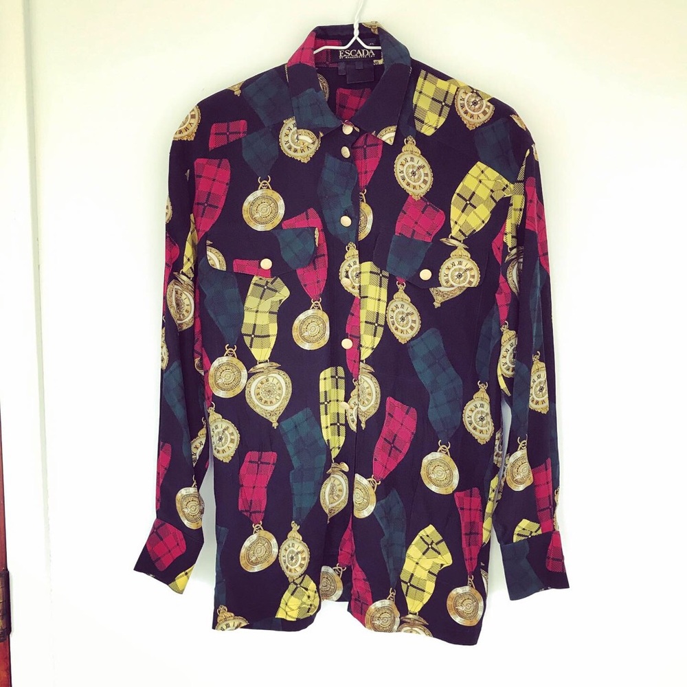 Vintage Escada by Margaretha Ley silk blouse